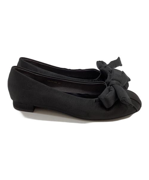 GEMMA LINN（ジェマ リン）GEMMA LINN (ジェマ リン) AKIKO KIZU (アキコ) Daniella パファーリボンバレエシューズ　GE24180 ブラック サイズ:37の古着・服飾アイテム
