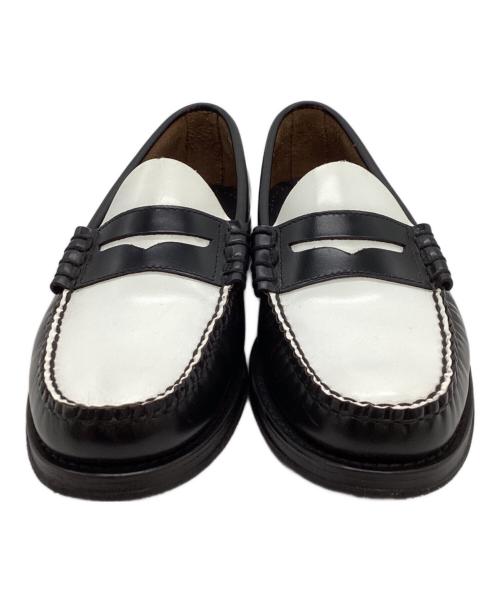 G.H.BASS（ジーエイチバス）G.H.BASS (ジーエイチバス) LARSON WEEJUN Heritage / ラーソン / ペニーローファー / BA11010H ホワイト×ブラック サイズ:40 1/2の古着・服飾アイテム