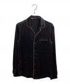DOLCE & GABBANAドルチェ＆ガッバーナ）の古着「シルクパジャマシャツ / FU1AU-G」｜ブラック