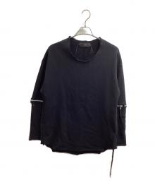 ASKYY（アスキー）の古着「ジップデザインスウェット / 日本製」｜ブラック