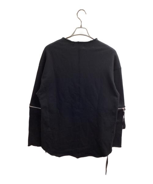 ASKYY（アスキー）ASKYY (アスキー) ジップデザインスウェット / 日本製 ブラック サイズ:FREEの古着・服飾アイテム