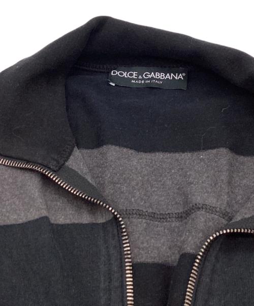 DOLCE & GABBANA（ドルチェ＆ガッバーナ）DOLCE & GABBANA (ドルチェ＆ガッバーナ) ボーダートラックジャケット / イタリア製 / GB-G9O19G/G7BH9-B ブラック サイズ:48の古着・服飾アイテム