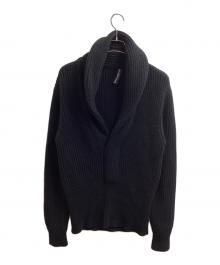 DOLCE & GABBANA（ドルチェ＆ガッバーナ）の古着「ショールカラーカシミヤニット / TP-GX785T/JAWRN-1」｜ブラック