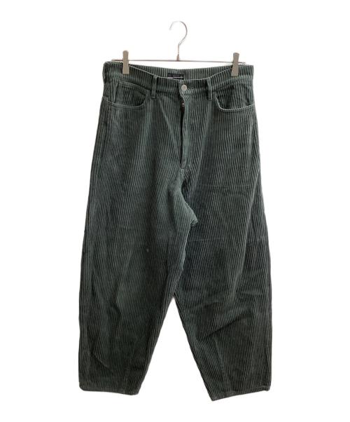 LAD MUSICIAN（ラッドミュージシャン）LAD MUSICIAN (ラッドミュージシャン) CORDUROY TAPERED WIDE PANTS / コーデュロイテーパードワイドパンツ / 2219-514 グリーン サイズ:44の古着・服飾アイテム