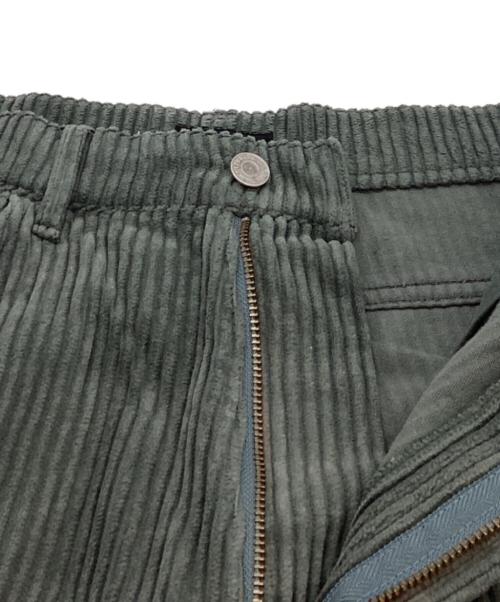 LAD MUSICIAN（ラッドミュージシャン）LAD MUSICIAN (ラッドミュージシャン) CORDUROY TAPERED WIDE PANTS / コーデュロイテーパードワイドパンツ / 2219-514 グリーン サイズ:44の古着・服飾アイテム