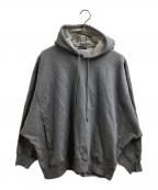 LAD MUSICIANラッドミュージシャン）の古着「LOOP BACK MASK HOOD ZIP UP PARKA / ドルマンスリーブパーカー / 2124-602」｜グレー