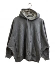 LAD MUSICIAN（ラッドミュージシャン）の古着「LOOP BACK MASK HOOD ZIP UP PARKA / ドルマンスリーブパーカー / 2124-602」｜グレー