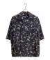 LAD MUSICIAN（ラッドミュージシャン）の古着「DECHINE BIG S/S SHIRT INKJET FEATHER / デシンビッグS/Sシャツインクジェットフェザー / 2318-114」｜ブラック