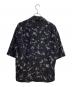 LAD MUSICIAN (ラッドミュージシャン) DECHINE BIG S/S SHIRT INKJET FEATHER / デシンビッグS/Sシャツインクジェットフェザー / 2318-114 ブラック サイズ:44：8000円