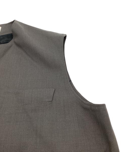 THE RERACS（ザ リラクス）THE RERACS (ザ リラクス) オーバーサイズウールベスト / 23ss-rebl-364-ssp-j グレー サイズ:46の古着・服飾アイテム