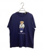 POLO RALPH LAURENポロ・ラルフローレン）の古着「クラシック フィット Polo ベア ジャージー Tシャツ / MNPOTSH1N822636」｜ネイビー