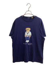 POLO RALPH LAUREN（ポロ・ラルフローレン）の古着「クラシック フィット Polo ベア ジャージー Tシャツ / MNPOTSH1N822636」｜ネイビー