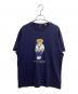 POLO RALPH LAUREN（ポロ・ラルフローレン）の古着「クラシック フィット Polo ベア ジャージー Tシャツ / MNPOTSH1N822636」｜ネイビー