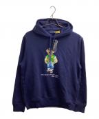 POLO RALPH LAURENポロ・ラルフローレン）の古着「Poloベアフリースフーディ / MNPOKNI16823998 / 未使用品」｜ネイビー