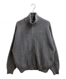 WRAPINKNOT（ラッピンノット）の古着「編地切替ドライバーズニット / WZ425-MCD23」｜グレー