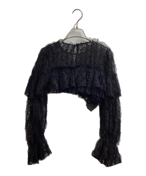 FRAY ID（フレイ アイディー）FRAY ID (フレイ アイディー) フェザーレースブラウスセットドレス / FWFO245501 ブラックの古着・服飾アイテム