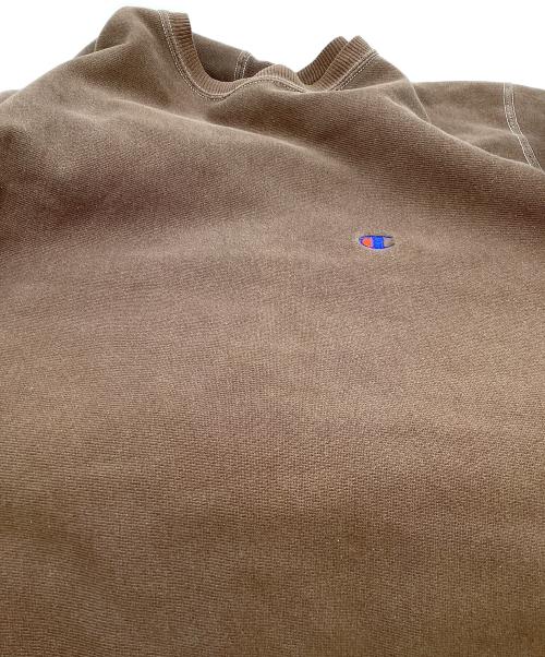 Champion（チャンピオン）Champion (チャンピオン) リバースウィーブスウェット / 刺繍タグ 90s 後染め ブラウン サイズ:XLの古着・服飾アイテム