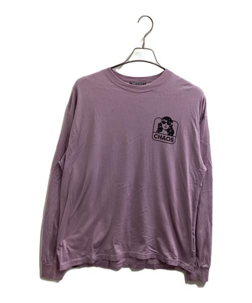 Hysteric Glamour（ヒステリックグラマー）Hysteric Glamour (ヒステリックグラマー) CHAOS L/S Tシャツ / 02223CL17 パープル サイズ:Lの古着・服飾アイテム