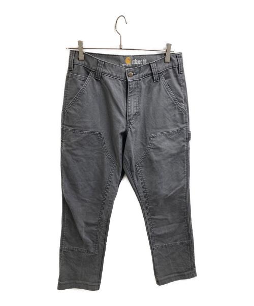 CarHartt（カーハート）CarHartt (カーハート) Rugged Flex Relaxed Fit Double Front Dungaree グレー サイズ:30/30の古着・服飾アイテム