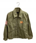 Hysteric Glamourヒステリックグラマー）の古着「HYS RABBITミリタリーZIPジャケット / 01211AB01」｜オリーブ