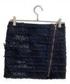 hystericsヒステリックス）の古着「フロントジップミニスカート / 3AK-4131」｜ブラック