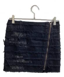 hysterics（ヒステリックス）の古着「フロントジップミニスカート / 3AK-4131」｜ブラック