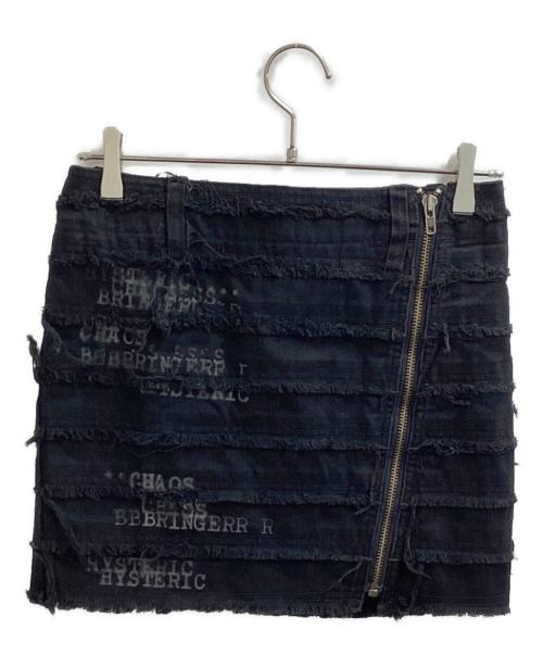 hysterics（ヒステリックス）hysterics (ヒステリックス) フロントジップミニスカート / 3AK-4131 ブラック サイズ:Sの古着・服飾アイテム