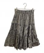hystericsヒステリックス）の古着「総柄スカート / 3AK-4420」｜ブラウン
