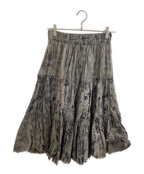 hysterics（ヒステリックス）hysterics (ヒステリックス) 総柄スカート / 3AK-4420 ブラウン サイズ:FREEの古着・服飾アイテム