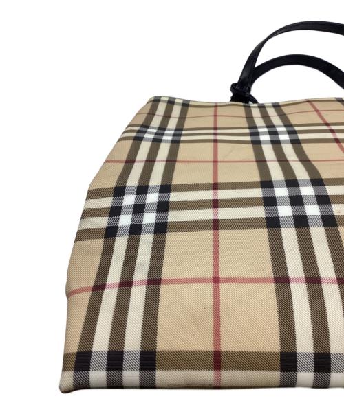 BURBERRY LONDON（バーバリーロンドン）BURBERRY LONDON (バーバリーロンドン) ノヴァチェックトートバッグ アイボリーの古着・服飾アイテム