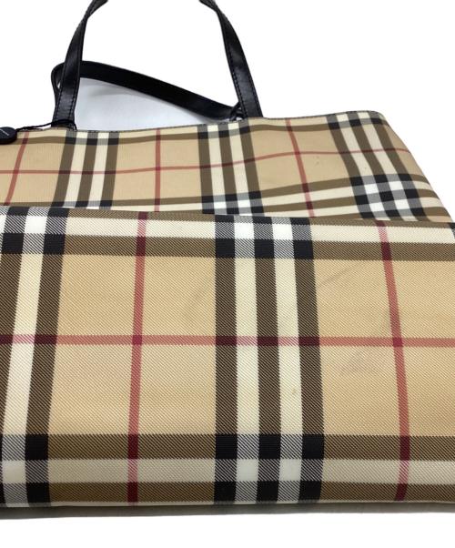 BURBERRY LONDON（バーバリーロンドン）BURBERRY LONDON (バーバリーロンドン) ノヴァチェックトートバッグ アイボリーの古着・服飾アイテム