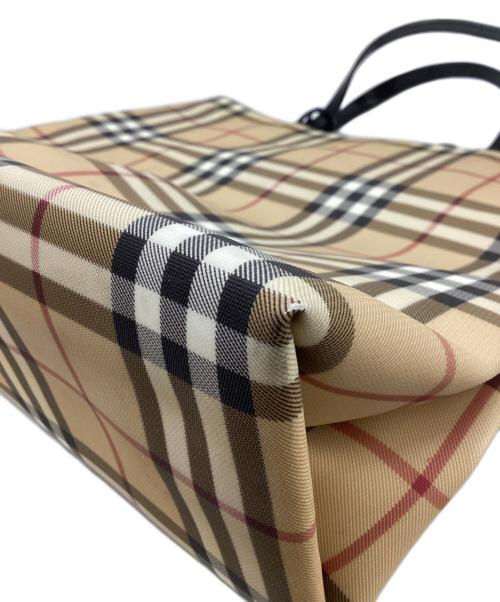BURBERRY LONDON（バーバリーロンドン）BURBERRY LONDON (バーバリーロンドン) ノヴァチェックトートバッグ アイボリーの古着・服飾アイテム