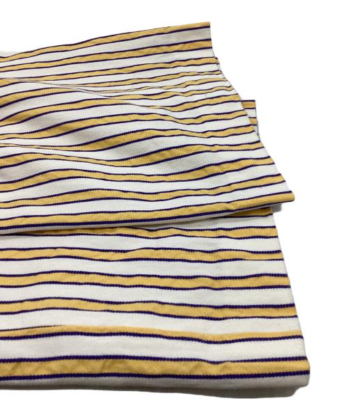 NEAT（ニート）NEAT (ニート) LAL STRIPE パンツ イエロー×パープル サイズ:46の古着・服飾アイテム