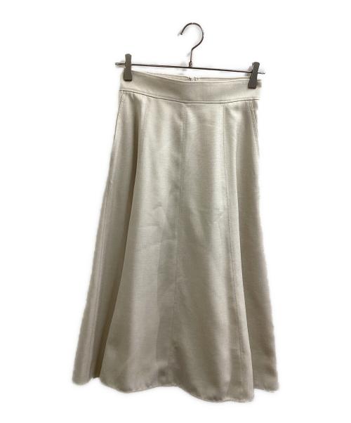 ANAYI（アナイ）ANAYI (アナイ) リネン調オックスフレアスカート　10242711350 アイボリー サイズ:36の古着・服飾アイテム