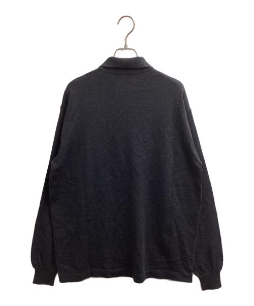 BOSS（ボス）BOSS (ボス) メリノウールエクストラファインハーフジップニット グレー サイズ:記載無しの古着・服飾アイテム