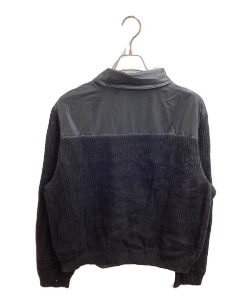 FENDI（フェンディ）FENDI (フェンディ) ニット切替ジャケット / Knit Panel Jacket / MADE in ITALY ブラック サイズ:50の古着・服飾アイテム