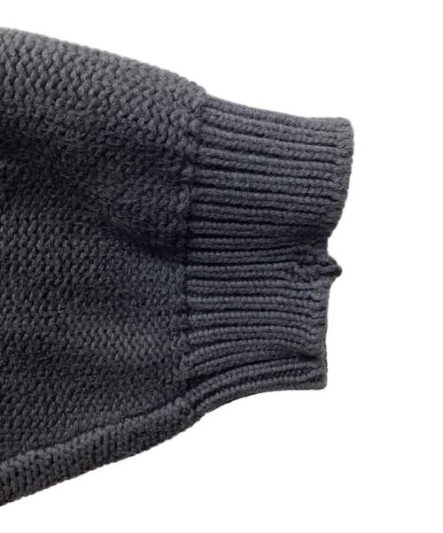 vainl archive（ヴァイナルアーカイブ）VAINL ARCHIVE (ヴァイナルアーカイブ) ダメージ加工ハーフジップニット / VASN23001 / JEFF / 23SS グレー サイズ:Mの古着・服飾アイテム