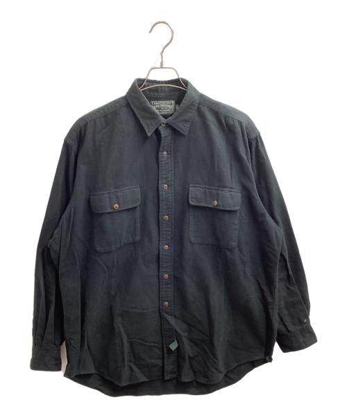 POLO COUNTRY（ポロカントリー）POLO COUNTRY  (ポロカントリー) シャモアクロスシャツ / Polo Sportsmanバックプリント / 90s ブラック サイズ:Lの古着・服飾アイテム