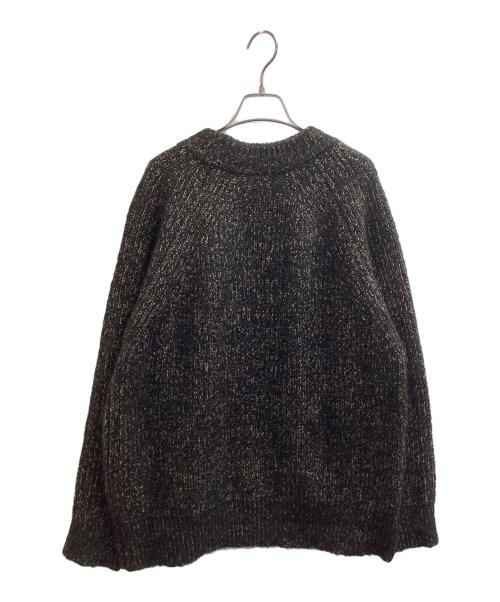 ATELIER BETON（アトリエベトン）ATELIER BETON (アトリエベトン) ALPACA CREW-NECK SWEATER ブラック サイズ:3の古着・服飾アイテム