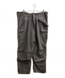 NO BRAND（ノーブランド）の古着「後染めスノーカモオーバーパンツ / Over-dyed Snow Camo Pants / 8415-00-935-0572」｜グレー