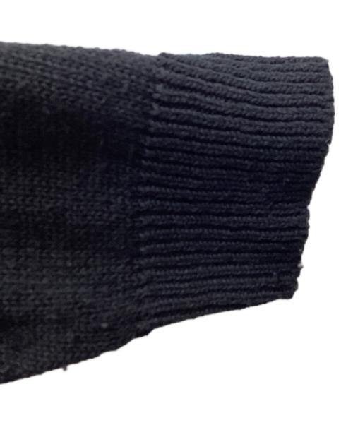 vainl archive（ヴァイナルアーカイブ）VAINL ARCHIVE (ヴァイナルアーカイブ) AZIZ V NECK KNIT / アジズ Vネックニット /  VASK25S007 / Made in JAPAN ブラック サイズ:Mの古着・服飾アイテム