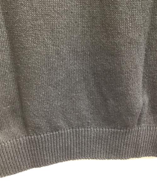 vainl archive（ヴァイナルアーカイブ）VAINL ARCHIVE (ヴァイナルアーカイブ) AZIZ V NECK KNIT / アジズ Vネックニット /  VASK25S007 / Made in JAPAN ブラック サイズ:Mの古着・服飾アイテム