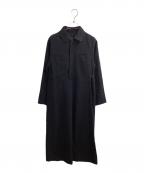 tricot COMME des GARCONSトリココムデギャルソン）の古着「シャツワンピース / shirt dress / TO-100080 / AD1994 / 95SS」｜ブラック