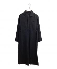 tricot COMME des GARCONS（トリココムデギャルソン）の古着「シャツワンピース / shirt dress / TO-100080 / AD1994 / 95SS」｜ブラック