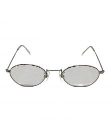HATRA OPTICAL（ハトラ オプティカル）の古着「オーバル眼鏡 / HTR-O/02 / LAKE / SUN PLATINUM METAL」｜シルバー