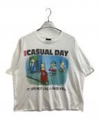 LOGOTELロゴテル）の古着「DILBERTプリントTシャツ / USA製」｜ホワイト