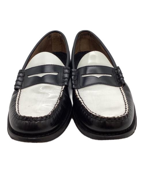 G.H.BASS（ジーエイチバス）G.H.BASS (ジーエイチバス) ローファー / BA11010H001 ブラック×ホワイト サイズ:41 1/2の古着・服飾アイテム