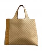 CELINEセリーヌ）の古着「マカダム柄ハンドバッグ / Macadam handbag」｜ベージュ