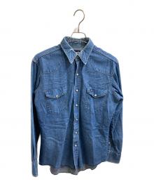 Wrangler（ラングラー）の古着「デニムウエスタンシャツ」｜ブルー