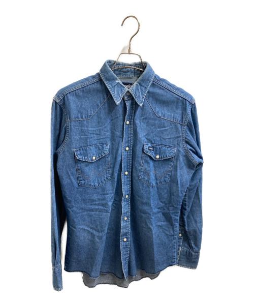 Wrangler（ラングラー）Wrangler (ラングラー) デニムウエスタンシャツ ブルー サイズ:16の古着・服飾アイテム